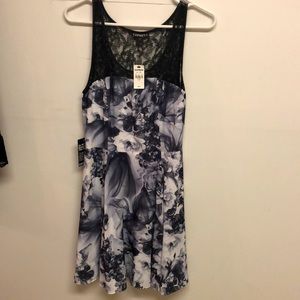 NWT Express Floral Skater Dress